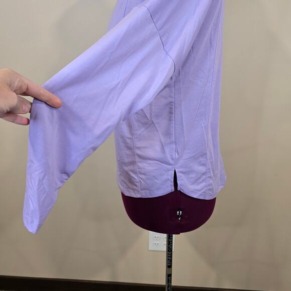 Women's All in Motion Purple Long Sleeve Open Back Athletic Top | Size Medium - Picture 6 of 9